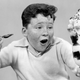 Kid with giant ice cream sundae